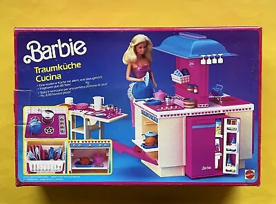 Buy Barbie Dream Kitchen 1984 Set 9119 Mattel 80 New House Original Packaging Box Villa Kitchen Or Doll • 144.25£