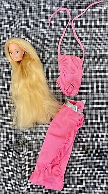 Buy #5579 1982 Barbie Twirly Curls Taiwan Age Superstar Vintage Mattel Head & Outfit • 20.81£