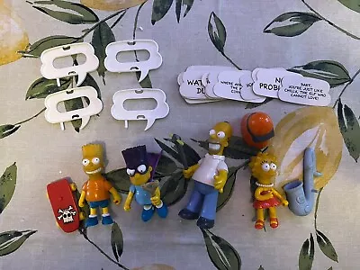 Buy The Simpsons 1990 Mattel Action Figure Bundle X4 Bart Lisa Homer Bartman • 40£