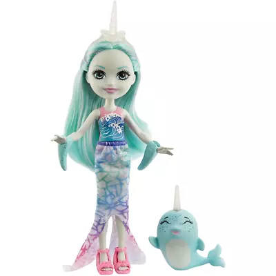 Buy Enchantimals Naddie Narwhal & Sword Figure Doll New Kids Toy (Box Damaged) • 8.99£