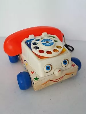 Buy Vintage Fisher Price Chatter Telephone Pull Along Toy Dated 1961 • 4.99£