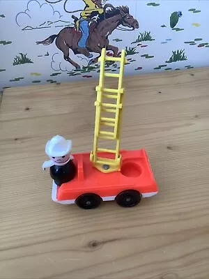 Buy Vintage Fisher Price  Fireman And Fire Engine  • 3.25£