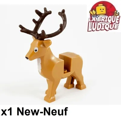Buy LEGO 1x Animal Deer Deer Wooden Antlers Stag Reindeer 51493c01pb01 NEW • 11.30£