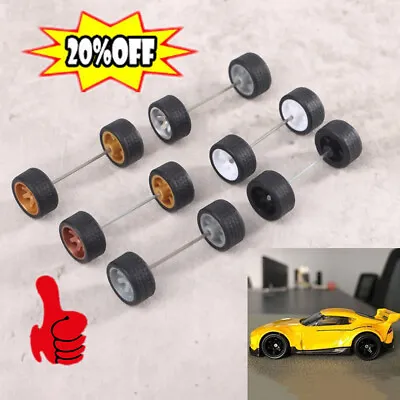 Buy 4 Spoke Custom Alloy 1:64 Wheels And Tyres Real Riders Wheels Rubber Hot  • 1.81£