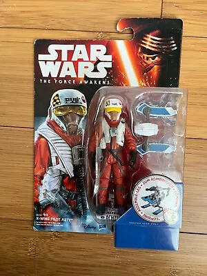 Buy Bnib 3.75  Star Wars The Force Awakens X-wing Pilot Asty Action Figure Hasbro • 3.99£