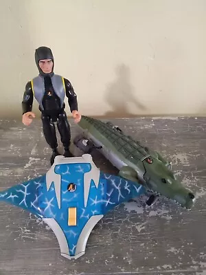 Buy Action Man Scuba Diver With Sting Ray And Underwater Croc With Air Mask Loose  • 17.99£