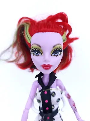 Buy Monster High Operetta Doll Red Hair Green Stripes Purple Body Dress • 23.08£