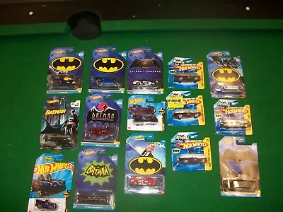 Buy Hot Wheels Carded Batman 15 In Total Ex Shop Stock Hotwheels Job Lot Look Batman • 21£