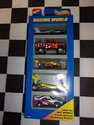 Buy Mattel Hot Wheels Racing World 5 Car Gift Pack #17457 NIB 1:64 Scale Cars • 9.54£
