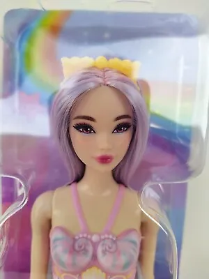 Buy Barbie Mermaid HRR06 Mermaid Mattel 2023 Purple Soft Hair Saran Asian New • 44.28£