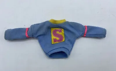 Buy Spare Replacement Sweater For Sindy Free Wheelin’ Skating Doll Blue ‘S’ 80s 1989 • 4.99£