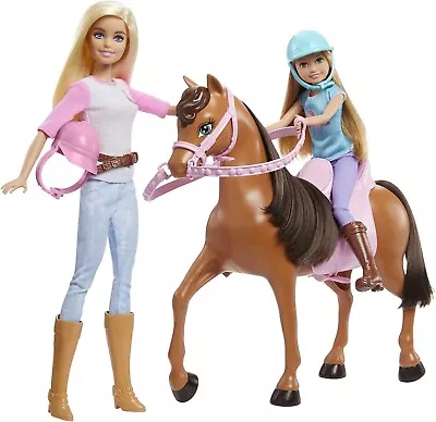 Buy Barbie - Stacie Sisters On Horse Game With Horse And Saddle Of 2, With Riding • 41.03£