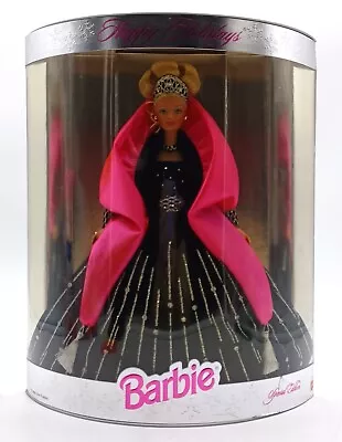 Buy 1998 Happy Holidays Barbie Doll (Blonde) / Mattel 20200 / NrfB, Original Packaging Damaged • 44.08£