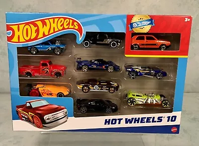 Buy Hot Wheels 10-Car Gift Pack Of 1:64 Scale Vehicles​ (As Pictured) #L New Sealed • 14.95£