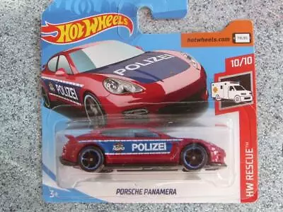 Buy Hot Wheels 2019 #100/250 PORSCHE Panamera Red  Polizei  Police Car @D • 3.48£