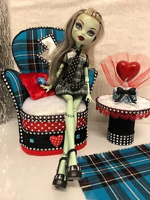 Buy Pinkrosemh Armchair Couch Furniture Barbie Monster High Blythe Dolls Frankie Stone • 31.21£