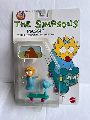 Buy Bnib Mattel The Simpsons Series Maggie Simpson Toy Action Figure 1990 5 Thoughts • 54.99£
