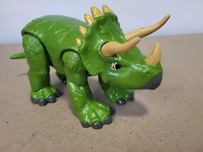 Buy Fisher Price 2011 Hasbro Imaginext Green Triceratops Dinosaur Toy  • 4.99£