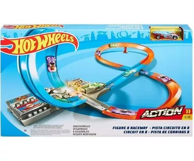 Buy Hot Wheels Figure 8 Raceway Track - Find Out How Fast Hot Wheels Cars Can Race! • 62.49£