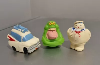 Buy The Real Ghostbusters Squirting Spitballs Entertech Slimer, Ecto-1 Stay-Puft Man • 29.95£