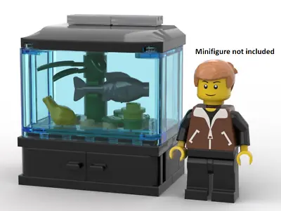 Buy Fish Tank Aquarium Cabinet Frog Leaves | LEGO Bricks • 6.99£