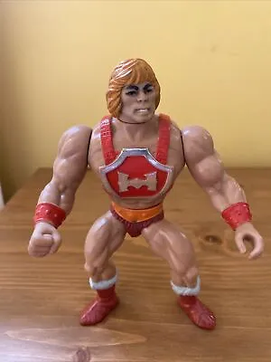 Buy Power Punch He-man Masters Of The Universe Mattel Motu 1985 Vintage Damaged Back • 5£