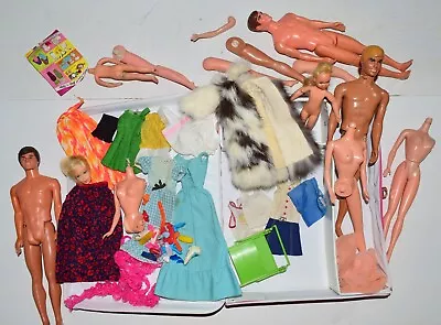 Buy Bundle Lot Vintage Barbie 60s 70s 80s Dolls Clothing Accessories TLC Hobbyists • 0.86£