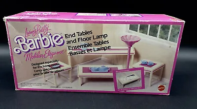 Buy Rare Vintage 1987 Living Pretty Barbie End Tables & Floor Lamp Furniture#nib#ls • 142.37£