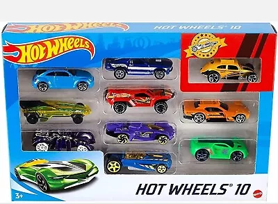 Buy 10-Car Pack Of 1:64 Scale Vehicles​, Gift For Collectors Hot Wheels • 13.99£