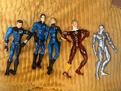 Buy Marvel Fantastic 4: Storm, Human Torch, Reed, Silver Surf Figure Bundle - ToyBiz • 39.99£