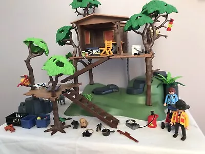 Buy Playmobil 5746 Tree House/Explorer/Adventure Forest/woodland Lodge 100% Complete • 30£