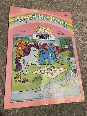 Buy Vintage G1 My Little Pony UK Magazine Comic Issue 18 Sparkler’s Secret • 6£