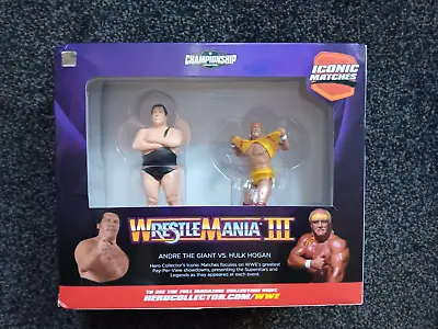 Buy WWE Wrestlemania III Iconic Match Andre The Giant Vs Hulk Hogan NEW + Magazines • 13.40£