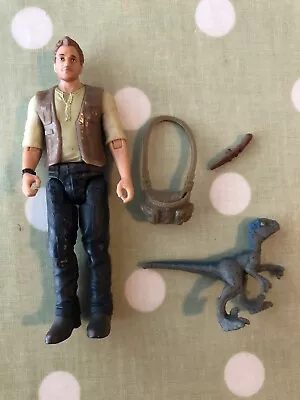 Buy Jurassic World Fallen Kingdom Owen And Baby Blue Figure Used No Box FREE POSTAGE • 9£