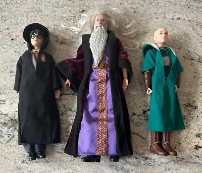 Buy Bundle Harry Potter Dolls Mattel: Dumbledore, Harry Potter & Quidditch Malfoy • 12.99£