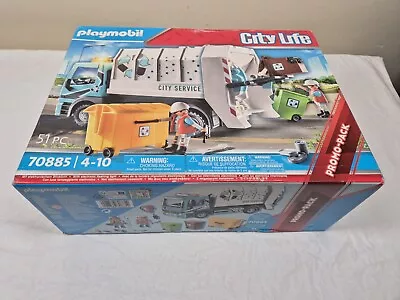 Buy Playmobil City Life 70885 Service Garbage Recycling Truck • 1£