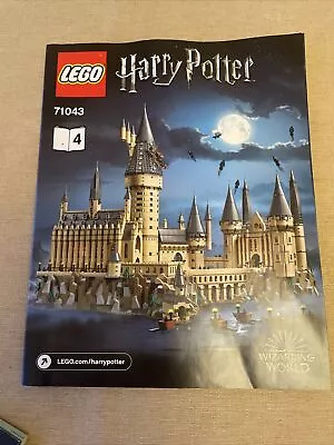 Buy Harry Potter Hogwarts Castle 71043 Book 4 Instructions • 4.99£