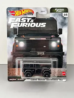 Buy Hot Wheels Fast And Furious Land Rover Defender 90 Black 1:64 Premium Real Rider • 22.99£