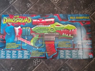 Buy NERF Dinosquad Multicolour Tricera-blast Blaster Toy  -  BRAND NEW - LARGE  FUN  • 28£