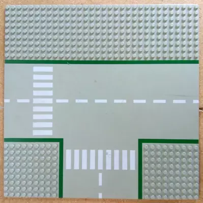 Buy Vintage LEGO Base Plate Building Board 32 X 32 Studs Grey Road - T Junction • 10£