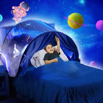 Buy Dream Tents Kids Space Foldable Pop Up Bed Tent Indoor Play House Christmas Gift • 13.99£