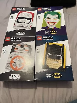 Buy LEGO Brick Sketches: Stormtrooper 40391 BB8 40431 Batman 40386 Joker 40428 BNIB • 44.99£