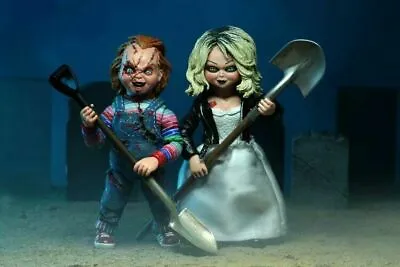 Buy NECA Bride Of Chucky Ultimate Chucky & Tiffany 4  Action Figure 2 Pack#H • 67.19£
