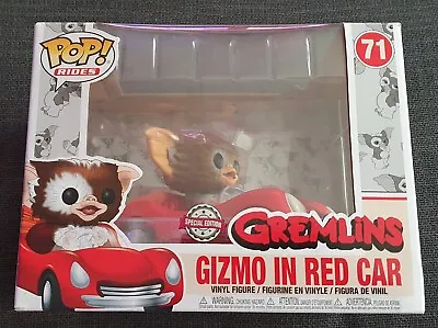 Buy Gremlins Gizmo In Red Car Funko Pop 71 Rides Boxed Rare Vaulted Special Edition • 69.99£