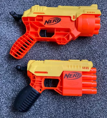 Buy 2 Nerf Guns Alpha Strike Elite Fang QS-4 And Cobra Blasters Dart Kids Toys Fun • 12.99£