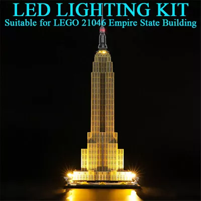 Buy DIY LED Light Kit For LEGOs 21046 Architecture Empire State Building Decoration • 19.07£