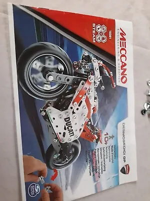 Buy Meccano Model Set Ducati Moto GP Red Children Construction Play Toy 6044539 *** • 4.99£