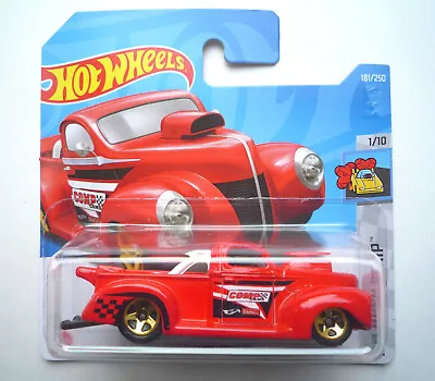 Buy Hot Wheels (Red) 40 Ford Pickup HW Drag Strip 1/10 (Short Card) 181/250 HCX61 • 2.65£