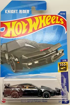 Buy Hot Wheels Knight Rider Kitt Super Pursuit Mode Hw Screen Ti Mint Long Card 132 • 4.99£