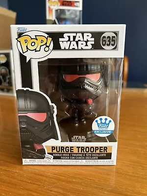 Buy Funko Pop! Star Wars Purge Trooper Funko Exclusive #635 Battle Pose • 10£